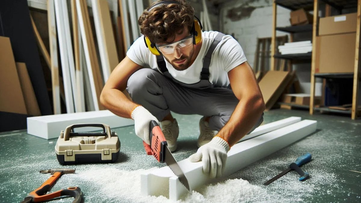 how to cut polystyrene skirting board