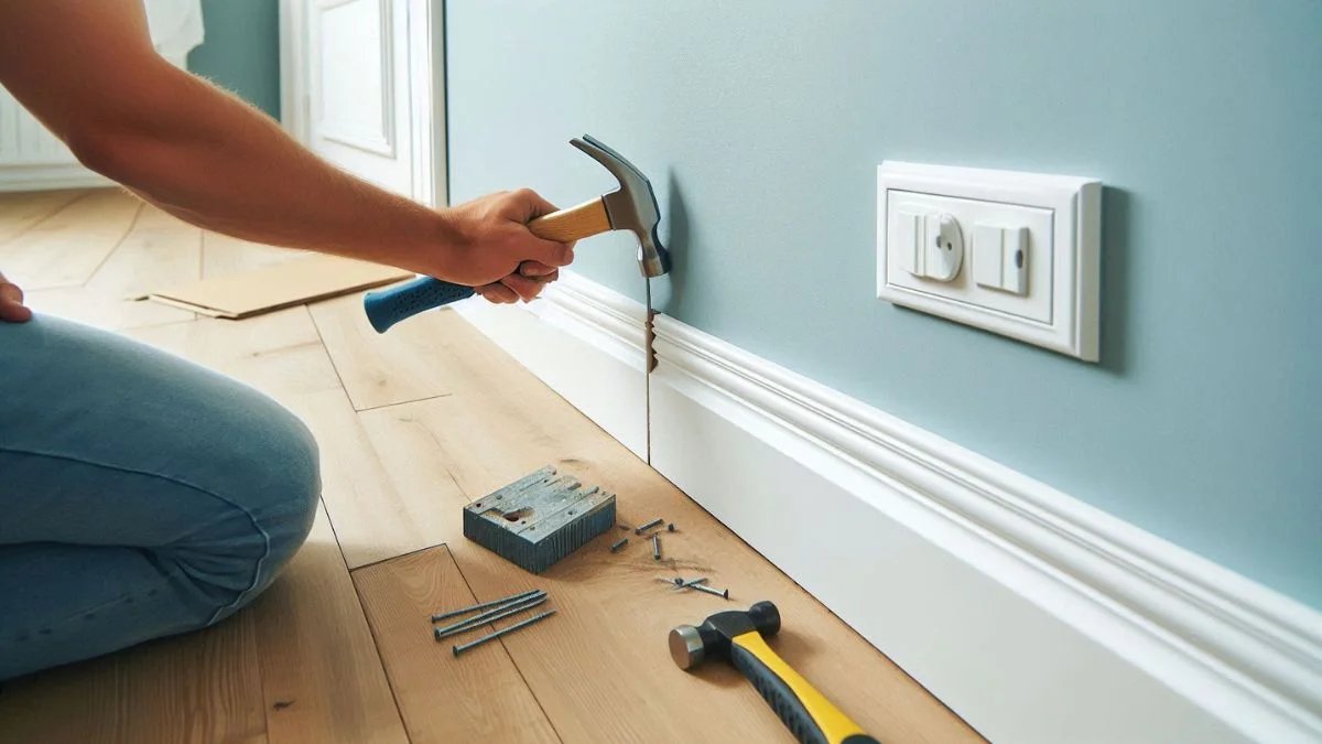 how to put skirting boards on the wall
