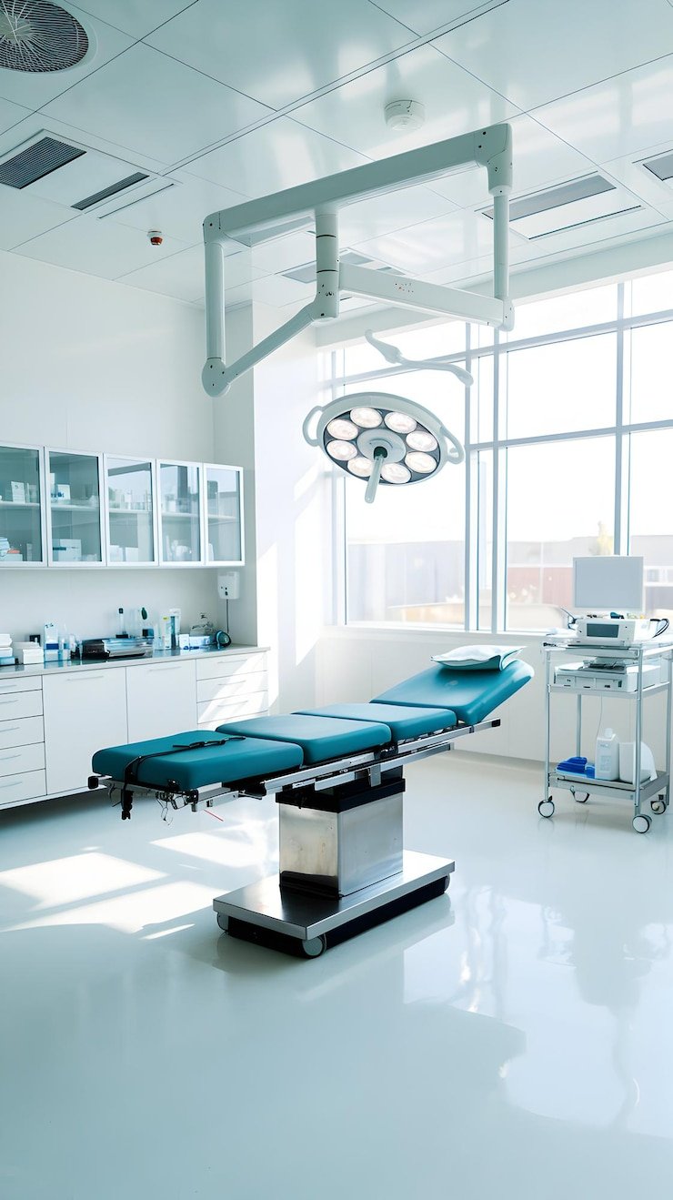 Decorative and hygienic wallpaper for medical salons