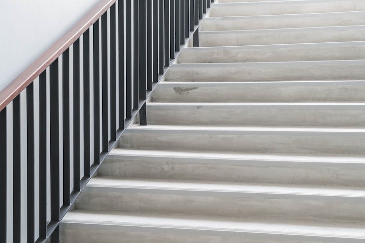 Differences between concrete, wooden and metal steps: covering solutions